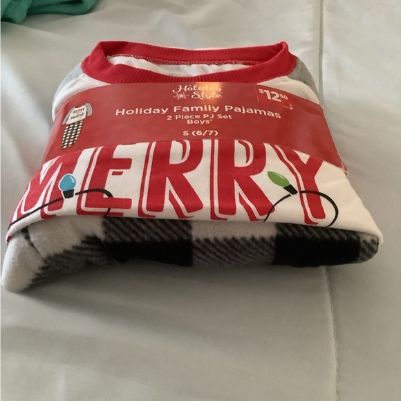 Holiday style pajamas at two-piece small 6-7 kids new never opened. Gift ideas 🎄 - Picture 1 of 4